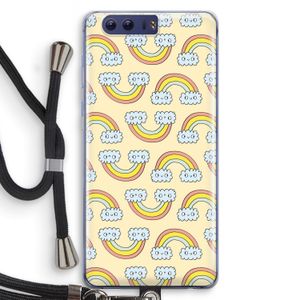 Regenboog: Honor 9 Transparant Hoesje met koord
