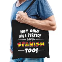 Not only perfect Spanish / Spanje cadeau tas zwart voor heren Not only perfect Spanish / Spanje cadeau tas zwart voor heren
