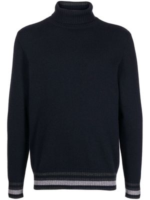 N.Peal pull à col roulé - Bleu