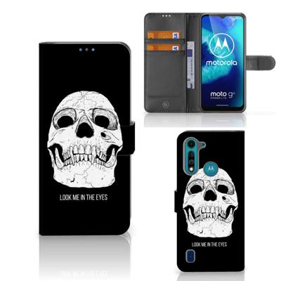 Telefoonhoesje met Naam Motorola G8 Power Lite Skull Eyes Telefoonhoesje met Naam Motorola G8 Power Lite Skull Eyes