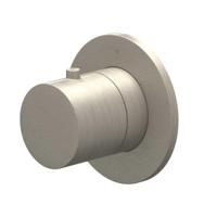 Afbouwdeel IVY Bond Flow-Through Stopkraan Symmetry Met Rond Rozet Geborsteld Nickel PVD IVY