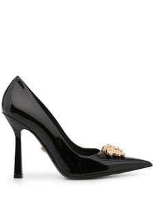 Versace escarpins La Medusa 105 mm en cuir verni - Noir