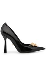 Versace escarpins La Medusa 105 mm en cuir verni - Noir - thumbnail