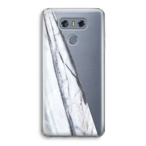Gestreepte marmer: LG G6 Transparant Hoesje