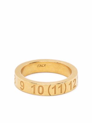 Maison Margiela bague à motif numéroté - Or