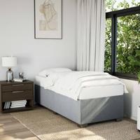 Bedframe zonder matras 80x200 cm stof lichtgrijs