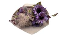 Boeket gedroogde kunstbloemen paars - Buitengewoon de boet