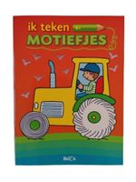 Ballon kleurboek Motiefjes junior 27 x 20 cm papier oranje - thumbnail