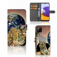 Samsung Galaxy A22 4G | M22 | Telefoonhoesje | Met pasjeshouder | Roofdieren