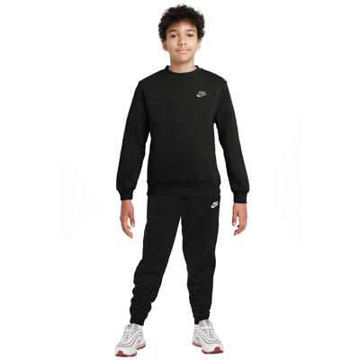 Nike Sportswear Club Fleece Crew Trainingspak Kids Zwart Wit