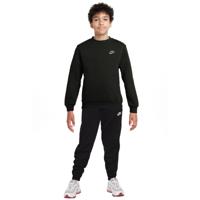 Nike Sportswear Club Fleece Crew Trainingspak Kids Zwart Wit