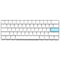 Ducky one 2 pro mini white classic, gaming toetsenbord (wit, us lay-out, cherry mx brown, rgb led, double-shot pbt, quack mechanics, 60%)
