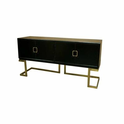 Dressoir DKD Home Decor Zwart Metaal Populier (180 x 50 x 90 cm)