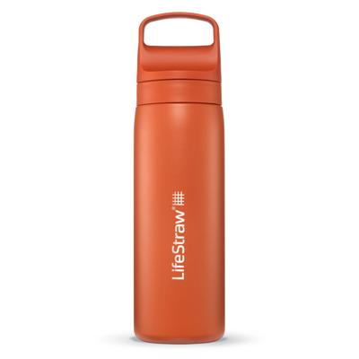 Lifestraw Go 2.0 Stainless Steel Water Filter Bottle - 500 Ml - Diverse Kleuren Kyoto Orange