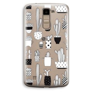 Cactusmotief: LG K10 (2016) Transparant Hoesje