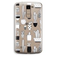 Cactusmotief: LG K10 (2016) Transparant Hoesje