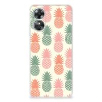 OPPO A17 | Siliconen Case | Ananas