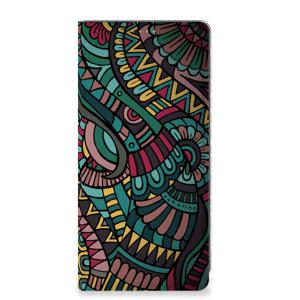 Motorola Moto G34 Hoesje met Magneet Aztec