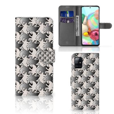 Samsung Galaxy A71 | Telefoonhoesje | Met pasjeshouder | Salamander Grey