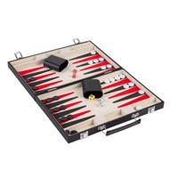 Backgammon in Koffer Zwart - thumbnail