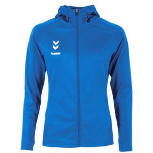 Hummel 108606 Ground Hooded Training Jacket Ladies - Royal-Black - XL