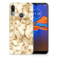 Motorola Moto E6 Plus | TPU | Siliconen hoesje | Marmer Goud