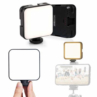 MOJOGEAR W64 Multi Color Mini LED Foto- en videolamp voor smartphone en camera