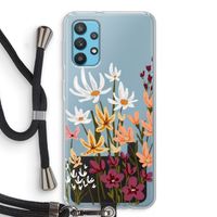 Painted wildflowers: Samsung Galaxy A32 4G Transparant Hoesje met koord