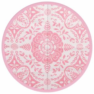 vidaXL Buitenkleed Ø160 cm polypropeen roze