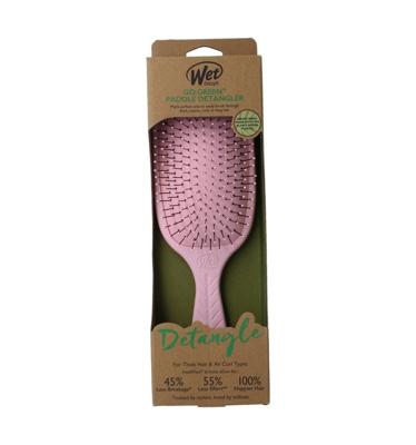 Go green paddle detangler pink