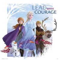 Kunstdruk Frozen Lead With Courage 30x30cm