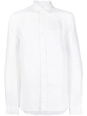 Vince chemise en lin à manches longues - Blanc