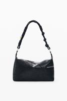 Middelgrote tas met borduursels - BLACK - U