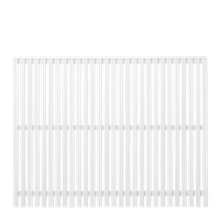 Wit Houten Tuinscherm Sendai 180 x 140 CM