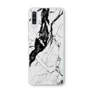 Witte marmer 2: Samsung Galaxy A70 Transparant Hoesje