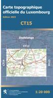 Wandelgids - Wandelkaart CT15 CT LUX Dudelange | Topografische dienst Luxemburg