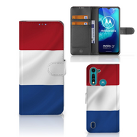 Motorola G8 Power Lite Bookstyle Case Nederlandse Vlag