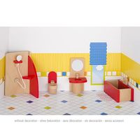 Goki 51717 accessoire voor poppenhuizen Badkamer voor poppenhuizen - thumbnail