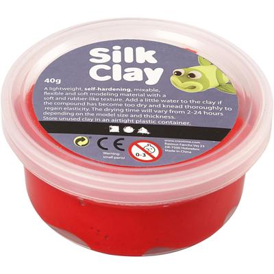 Silk Clay - rood, 40gr.