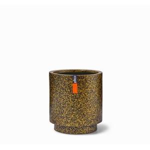 Capi Europe Vaas cilinder Terrazzo Gold - 11x12 - Goud