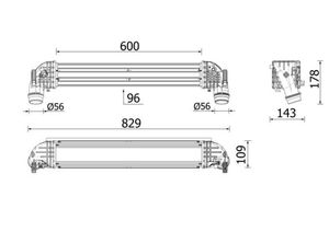 Intercooler, inlaatluchtkoeler CI624000P