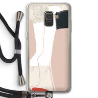 Lava: Samsung Galaxy A8 (2018) Transparant Hoesje met koord