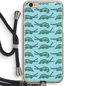 Kroko: iPhone 6 / 6S Transparant Hoesje met koord