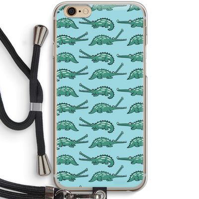 Kroko: iPhone 6 / 6S Transparant Hoesje met koord