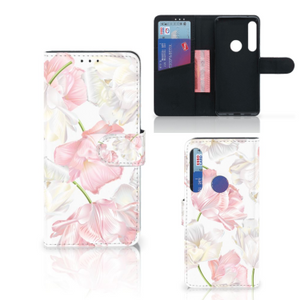 Motorola One Action Hoesje Lovely Flowers