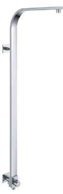 Wiesbaden chr. mess. luxe douchestang+ omstelknop 45x1000