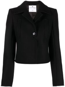 Courrèges veste à simple boutonnage - Noir