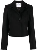 Courrèges veste à simple boutonnage - Noir