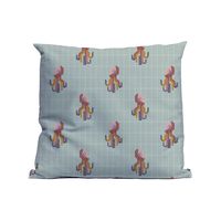 Kussen Octopus Donkerblauw Smooth Poly 50x30cm. Hoes - thumbnail