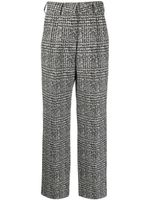 Blazé Milano Fox Prince of Wales straight-leg trousers - Noir - thumbnail